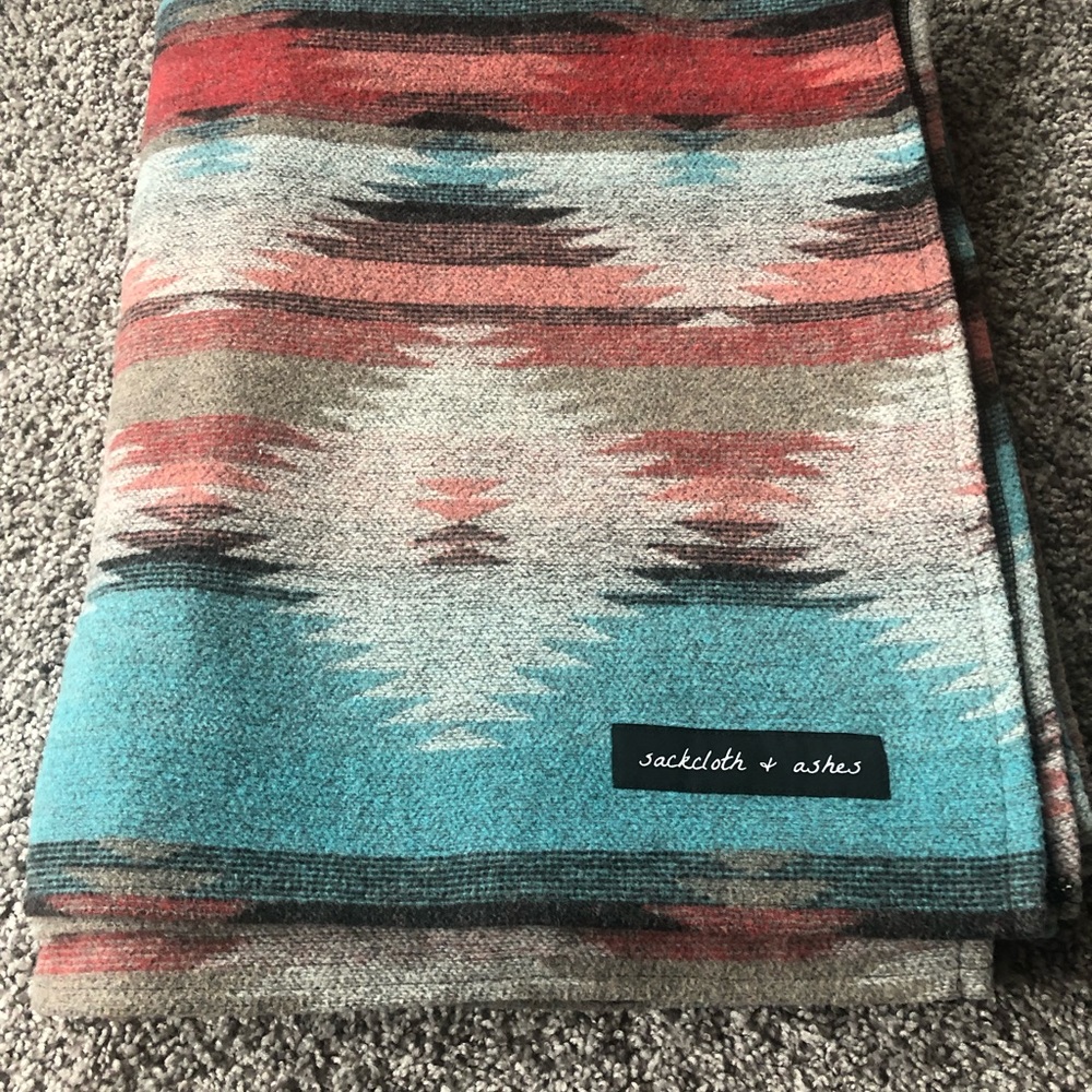 Sackcloth and Ashes Wool Tribal Blanket